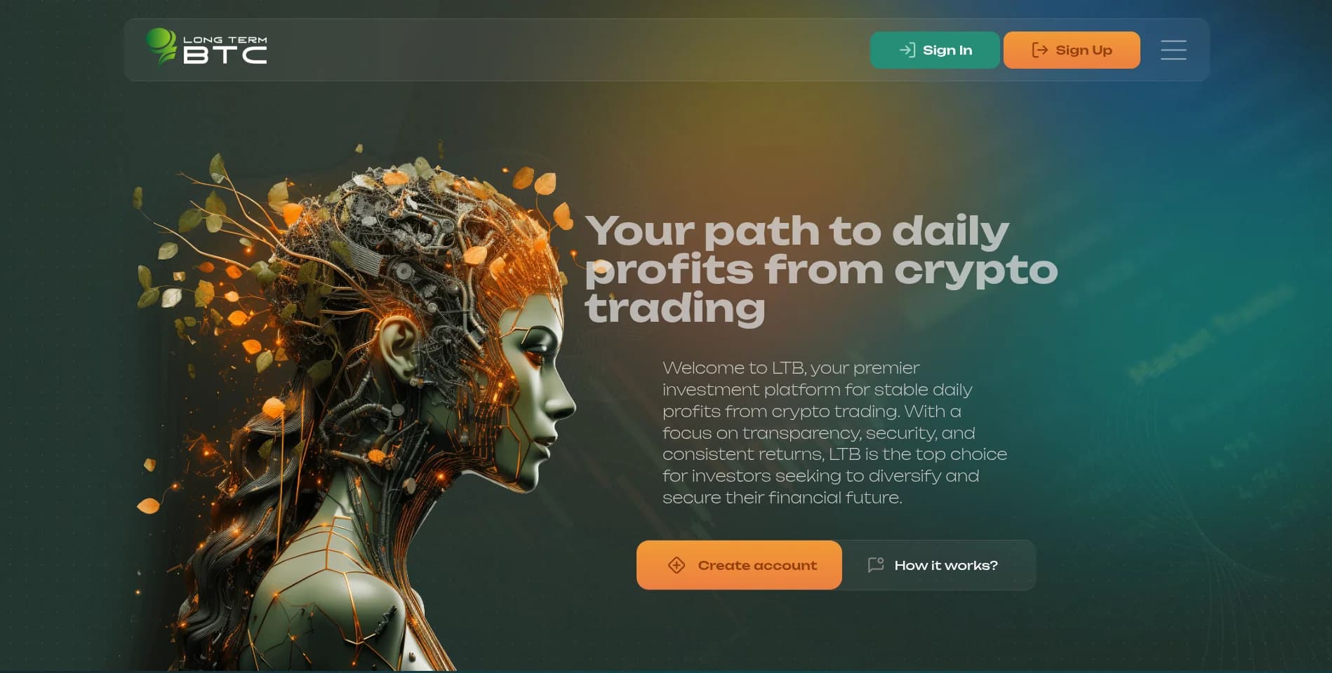 Long Term BTC Platform project screenshot