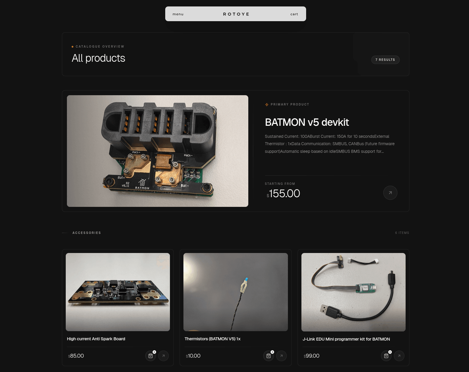 Rotoye Shop project screenshot