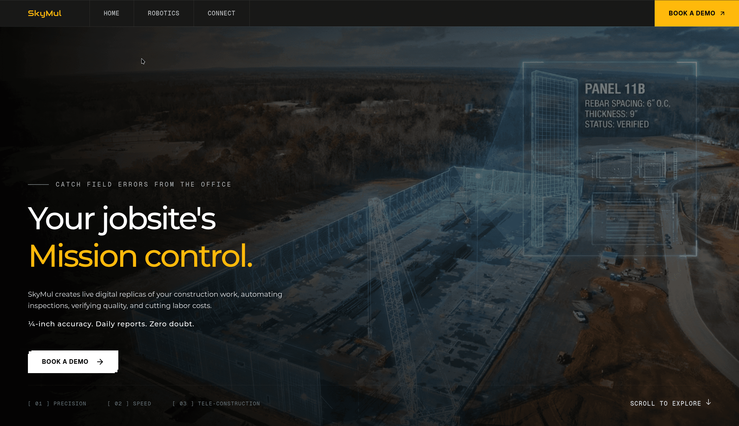 SkyMul Landing project screenshot